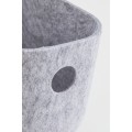 H&M Home Фетровий кошик для зберігання, Світло-сірий меланж 1022647006 | 1022647006