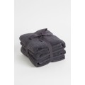 H&M Home Великий бавовняний банний рушник, 2 шт., темно-сірий, 100x150 1025195002 1025195002