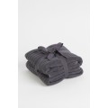 H&M Home Бавовняний банний рушник, 2 шт., темно-сірий, 70x140 1025196002 | 1025196002