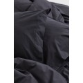 H&M Home Двоспальна постільна білизна з перкалю, темно-сірий, 200x200 + 50x60 1037151004 | 1037151004