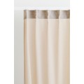 H&M Home Легка багатофункціональна штора, 2 шт., Світло-бежевий, 120x250 1038735006 | 1038735006