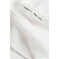 H&M Home Бавовняний рушник кухонний, Білий/Темно-сірий, 50x65 1074342001 1074342001