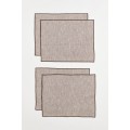 H&M Home Підкладка під прибори, 2 шт., Бурий мергель/Темно-коричневий, Різні розміри 1085330002 1085330002