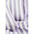 H&M Home Двоспальна постільна білизна в смужки, Світло-фіолетовий/смугастий, 200x200 + 50x60 1086033004 1086033004