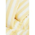 H&M Home Двоспальна постільна білизна в смужки, Світло-жовтий/смугастий, 200x200 + 50x60 1086033006 1086033006