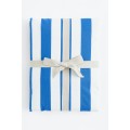 H&M Home Двоспальна постільна білизна в смужки, Синій/Смугастий, 200x200 + 50x60 1086033007 | 1086033007