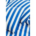 H&M Home Двоспальна постільна білизна в смужки, Синій/Смугастий, 200x200 + 50x60 1086033007 | 1086033007