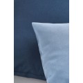 H&M Home Полотняна бавовняна наволочка, 2 шт., Темно-синій/світло-блакитний, 50x50 1088417002 1088417002