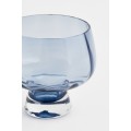 H&M Home Скляний свічник, Світло синій 1090089002 1090089002