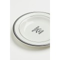 H&M Home Маленька керамічна тарілка, Білий чорний 1092341002 | 1092341002