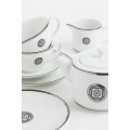 H&M Home Порцеляновий чайник, Білий/Срібний 1100830001 1100830001