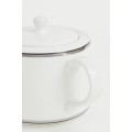 H&M Home Порцеляновий чайник, Білий/Срібний 1100830001 1100830001
