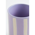 H&M Home Керамічна чашка для зубних щіток, Світло-фіолетовий/смугастий 1109038003 | 1109038003
