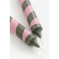 H&M Home Свічка у вигляді цукеркової тростини, 2 шт., Світло-рожевий/зелений 1111955011 | 1111955011
