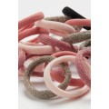 H&M Home Резинка для волосся, 20 шт., Світло-рожевий/Блиск 1112209001 | 1112209001