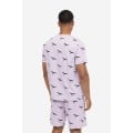 H&M Home Піжама з футболкою та шортами звичайного покрою, Світлофіолетовий, Різні розміри 1116123007 1116123007