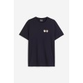 H&M Home Піжама з футболкою та шортами звичайного покрою, Темно-синій/Яйця, Різні розміри 1116123010 1116123010