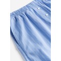 H&M Home Піжамні штани з твіла, Блакитний/Смугастий, Різні розміри 1121210012 | 1121210012