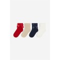 H&M Home Шкарпетки, 4 пари, Червоний/темно-синій, Різні розміри 1123215010 1123215010