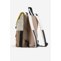 H&M Home Водонепроникний спортивний рюкзак, Бежевий/кольоровий блок 1123746001 1123746001