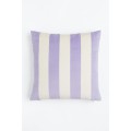 H&M Home Оксамитова наволочка, Світло-фіолетовий/Білий, 50x50 1124305002 1124305002