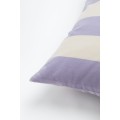 H&M Home Оксамитова наволочка, Світло-фіолетовий/Білий, 50x50 1124305002 1124305002