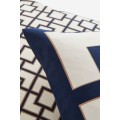 H&M Home Сатинова наволочка, 2 шт., Темно-синій/Візерунок, 50x50 1125748007 | 1125748007