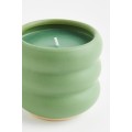 H&M Home Ароматична свічка в керамічному контейнері, Green/Yuzu Blossom 1127490001 1127490001
