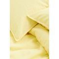 H&M Home Двоспальна постільна білизна з суміші льону, Світло-жовтого, 200x200 + 50x60 1127676003 | 1127676003