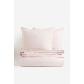 H&M Home Двоспальна постільна білизна з суміші льону, Пудрово-рожевий, 200x200 + 50x60 1127676005 | 1127676005