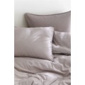 H&M Home Двоспальна постільна білизна з суміші льону, Світло-коричнево-сірий, 200x200 + 50x60 1127676009 | 1127676009