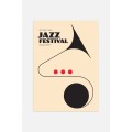 Postery Плакат джазового фестивалю - бежевий/чорний 1135589001 | 1135589001