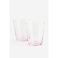H&M Home Склянки, 2 шт., світло рожевий 1145611003 | 1145611003