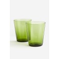 H&M Home Склянки, 2 шт., Зелений 1145611005 | 1145611005