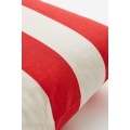 H&M Home Наволочка з суміші льону, Білі/червоні смужки, 50x50 1162933001 | 1162933001