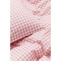 H&M Home Односпальна постільна білизна у візерунки, Рожева/сітчаста клітинка, 150x200 + 50x60 1176039004 | 1176039004
