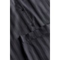 H&M Home Піжама з бавовняного сатину з сорочкою та шортами, Темно-сірий, Різні розміри 1176404002 | 1176404002