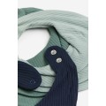 H&M Home Трикутний шарф у смужки, 3 шт., Темно-синій/Зелений, 19x19 1176690001 1176690001