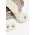 H&M Home Трикутний шарф у смужки, 3 шт., Натуральний білий/Сірий, 19x19 1176690003 1176690003