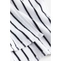 H&M Home Банний рушник в смужки, Білі/чорні смуги, 70x140 1177356003 | 1177356003