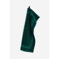 H&M Home Велюровий рушник для рук, Темно-зелений, 50x70 1177359001 | 1177359001