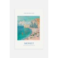 Postery Плакат «Пляж» Клода Моне — синьо-зелений 1179343001 | 1179343001