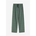 H&M Home Бавовняні піжамні штани, Темно-зелений/клітчастий, Різні розміри 1191332001 | 1191332001