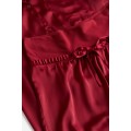 H&M Home МАМА Піжама з сорочкою та штанями, Темно червоний, Різні розміри 1191984002 | 1191984002