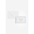 H&M Home Маленька вітальна листівка з конвертом, Синій/Квіти, 12.5x8.8 1195632010 | 1195632010