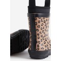 H&M Home Гумові чоботи з флісовою підкладкою, Бежевий/леопардовий принт, Різні розміри 1198803002 | 1198803002
