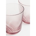 H&M Home Склянка, 2 шт., Рожевий 1201068002 1201068002