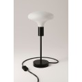 Creative-Cables Металева настільна лампа з порцеляновою колбою - чорна 1204348003 | 1204348003