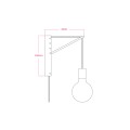 Creative-Cables Настінний світильник Піноккіо з лампочкою - білий/золотий 1204367003 | 1204367003