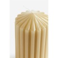 H&M Home Блискуча блокова свічка, Жовтий 1205546001 | 1205546001